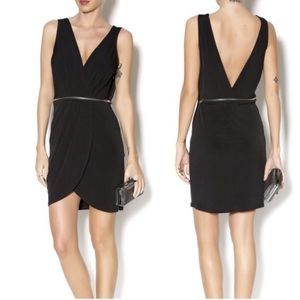 BCBG Little Black Dress with Zipper Waist